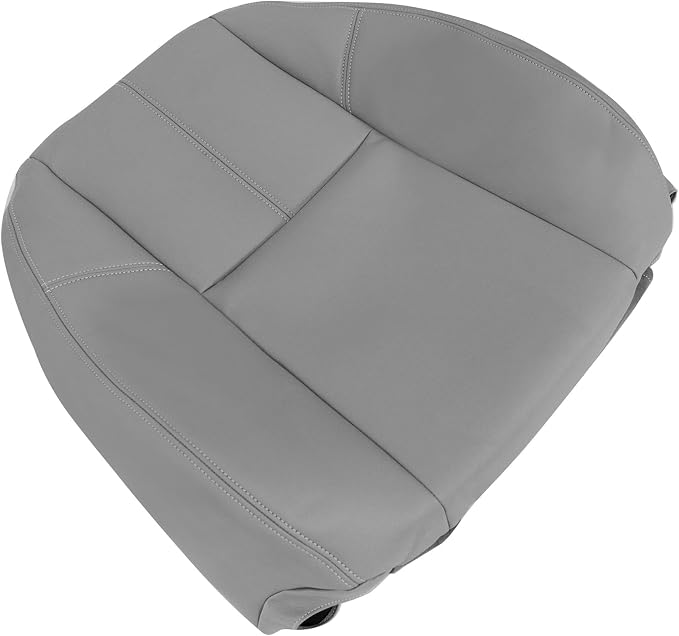 4PCS Driver & Passenger Side Bottom & Top Lean Back Seat Covers Gray Compatible with Chevy Tahoe Suburban Avalanche Silverado Yukon Sierra 2007 2008 2009 2010 2011 2012 2013 2014