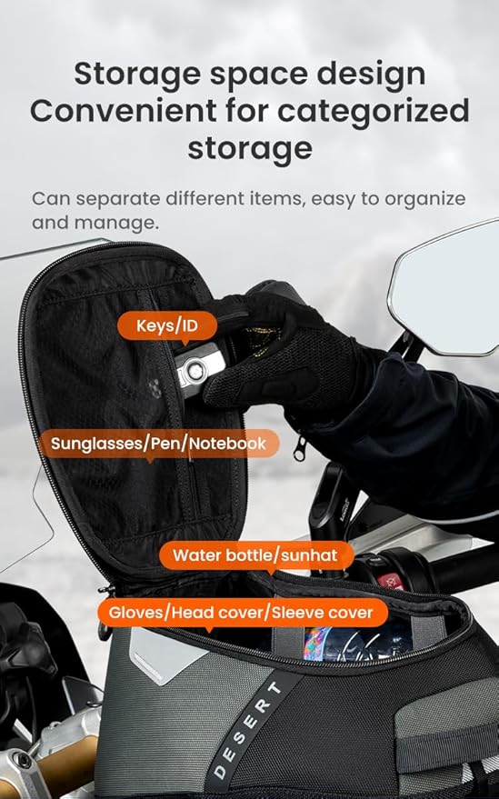 Loboo Tank Bag Ring Quick Disassembly And Non-Contact With The Paint Surface Of The Fuel Tank Will Not Damage The Paint Surface, Compatible With Kawasaki Versys 650 1000 Z1000 Z 900 RS