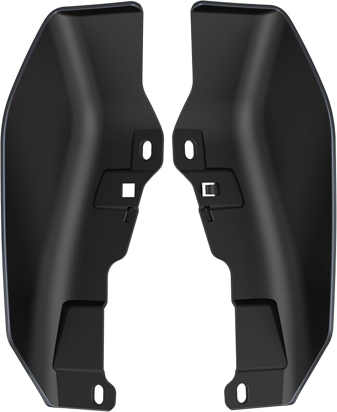 Color - Matched Mid Frame Air Deflectors Heat Shield, Perfectly Fit for Harley Touring Models 2009-2026 Black Tempest