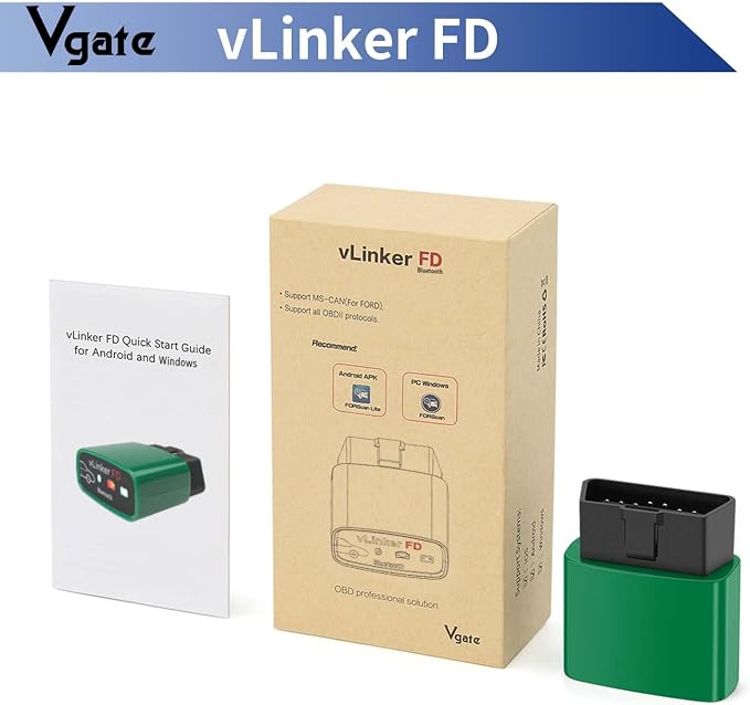 Vgate vLinker FD Bluetooth3.0 OBD2 Scanner for FORScan Fixed Diagnostic Tool Car Code Reader for Android & Windows