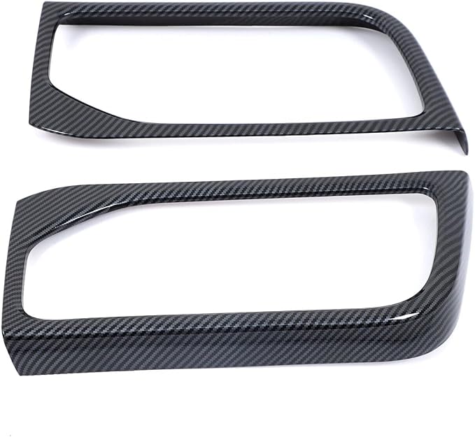 2Pcs Third Row Cup Holder Panel Cover Compatible with Toyota Grand Highlander 2024 2025 2026 Fit for 2024-2026 Grand Highlander ABS Accessories(Carbon Fiber)