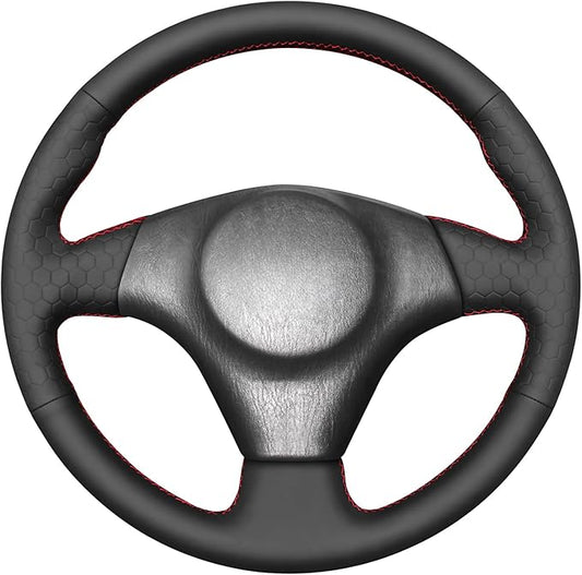 MEWANT Hand Stitch Steering Wheel Cover for Toyota RAV4 1998-2003 / Celica 1999-2006 / Corolla 2003-2008 / Matrix 2002-2008 / MR2 1999-2007 / Supra/Caldina, Custom Fit DIY Wrap Interior Accessories