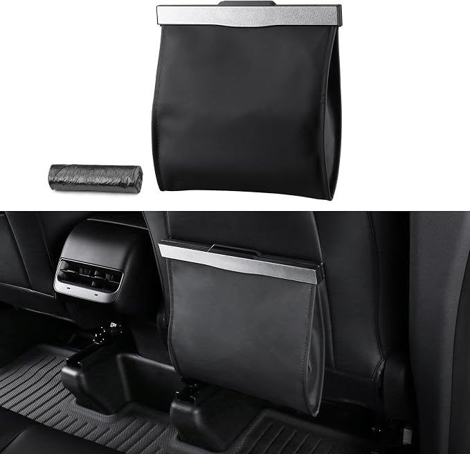 BASENOR 2026-2024 Tesla Model Y Model 3 Center Console Organizer and Tesla Trash Can