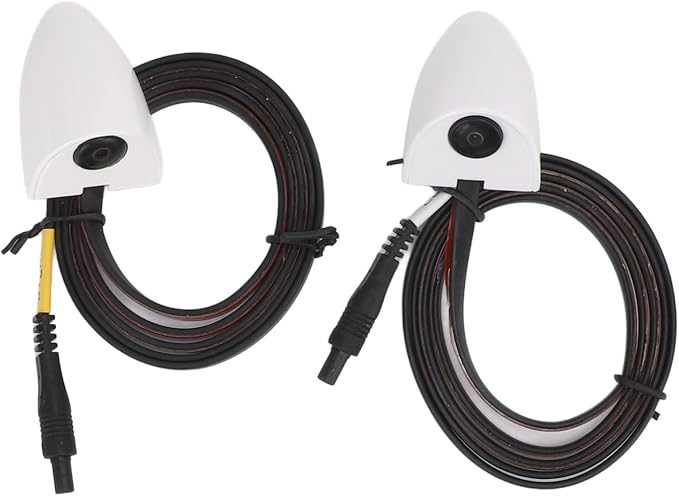 1 Pair Side Rear View Camera,80° AHD 1080P Blind Spot Camera for Monitor Units 25HZ/PAL Video Signal