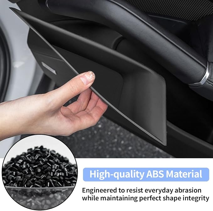 4PC Car Door Side Organizer Tray for Porsche Cayenne Accessories 2018-2026, Front Rear Door Side Insert Storage Box for Phone Keys Cards (Black for Cayenne 2018-2026)