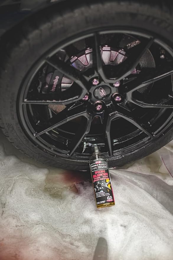 P & S PROFESSIONAL DETAIL PRODUCTS Iron Buster Wheel & Paint Decon Remover - pH Balanced, Safe on Alloy, Chrome, Steel & Aluminum Wheels - 1 Gallon