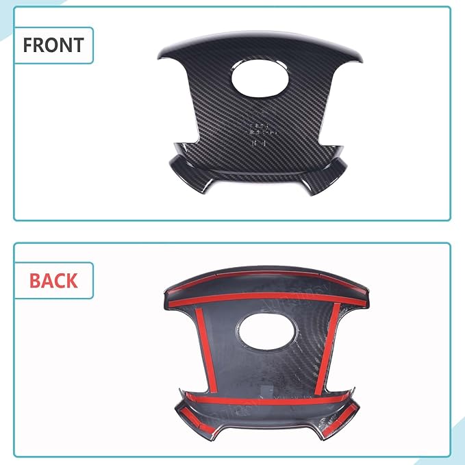 Aunginsy Central Control Steering Frame Trim Compatible with Toyota Tundra 2007-2013 Pickup Truck Center Console Steering Panel Protection Cover Decorative Sticker ABS Interior Accessories