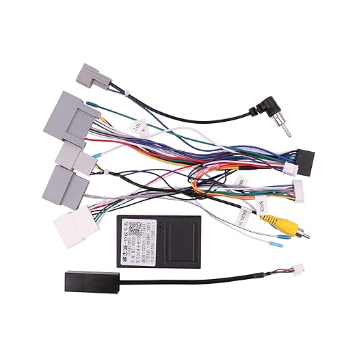 16PIN Car Radio Wire Harness with Canbus Adapter for for Honda CRV 2.4L 2013-2014, CRV MK4 2012-2014 Support SWC, Factory Backup Camera for Aftermarket Android Stereo Head Unit