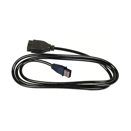 Mitutoyo 905338 SPC Digimatic Data Cable, 1 Meter (40"), Type F Connector, Straight Plug, Compatible with Mitutoyo Digital Gages, Counters, and SPC Data Output Devices