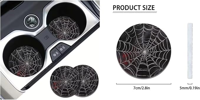 Ystardream Y2K Spider Web Car Interior Seat Cover Full Set Seat Covers for Car for Women Automotive Vehicle Cushion Cover for Cars SUV Pick-up Truck Universal Fit Most Truck, SUV, or Van