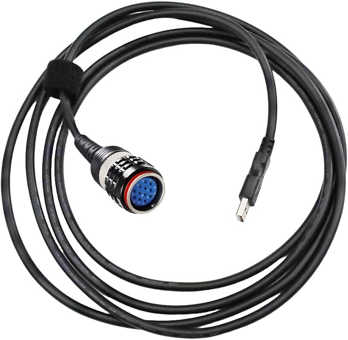 12 Pins 88890305 Scanner Cable Automotive USB Connect Cable for V-o-l-v-o Truck 88890300 88894000 VOCOM VOCOMII OBD2 ET3 Diagnostic Adapter Tool Excavator Spare Parts