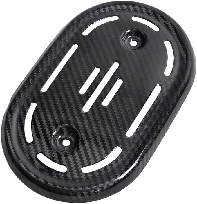 POWER JAMES Black 100% Carbon Fiber Air Filter Trim Cover for Harley Davidson 18-23 FLFBS/FLHCS/FXFBS/FXBR, CVO Touring 114 Models 29400267