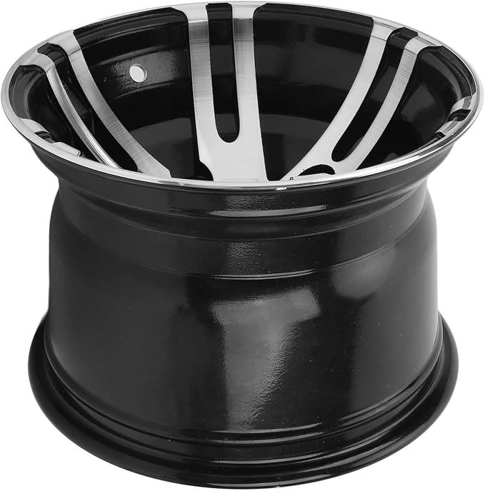 10 Inch ATV Wheel Rim, Universal High Strength ATV Aluminum Alloy Rim for ATVs Go Karts Cart 4 Wheel Vehicles (Rear Wheel)
