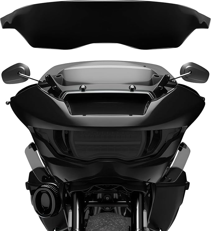 Headlight Lens Headlamp Protection Headlight Cover Compatible with Harley CVO Road Glide FLTRXSE 2023-2025 & Road Glide/ST 2024-2025 (Black)
