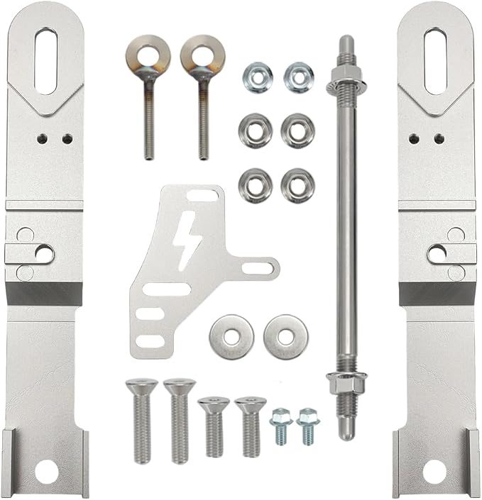 Swing Arm Extension Kit Compatible with Razor MX650 SX500 MX500, 4''-5'' Widening Axle Extension, Silver