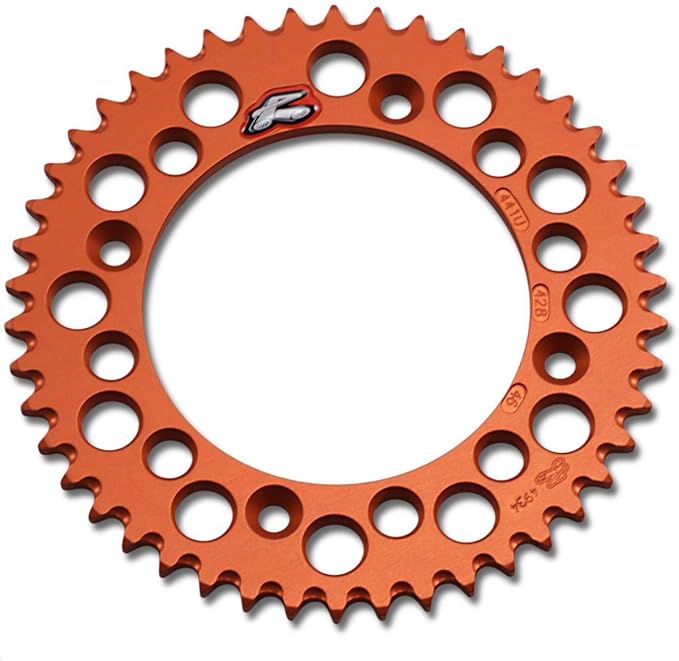Renthal 224U-520-52GPOR Rear Sprockets - Orange / 52T