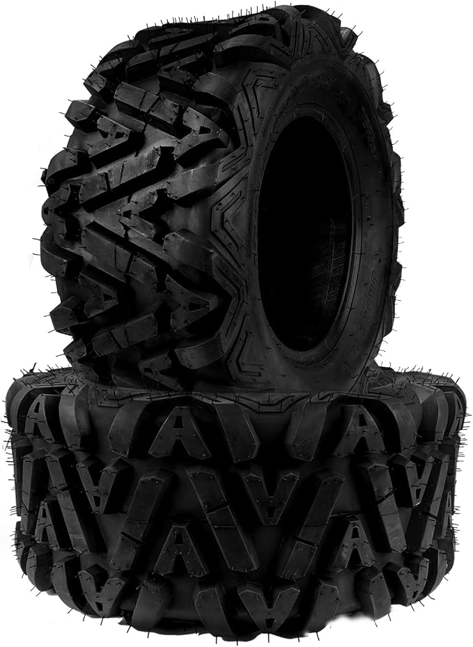 Torchbeam 25x10-12 ATV Tire, 6 -Ply Off-Road Tire for All-Terrain ATV/UTV, 2 Pack