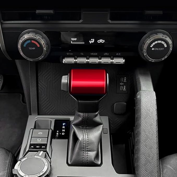 for Toyota Tacoma 2024+ 4Runner 2025+ 14" Screen Gear Shift Knob Head Cover & Air Conditioner Knob Cover