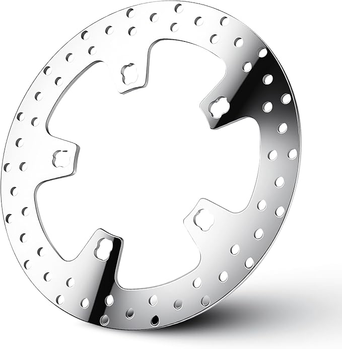 Youxmoto 11.8" Front Brake Rotor for Harley Davidson Touring, for Road King Electra Glide Standard/Classic Tri Glide Ultra Classic Street Glide Road Glide with Bolts Set Brake Rotor 14-22, Polished