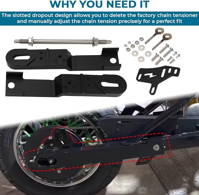 Swing Arm Extension Kit for Razor MX650 SX500 MX500, 3''-4'' Widening Axle Extension