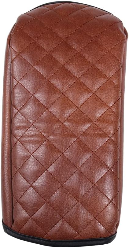 TINKI Center Console Armrest Cover Kit, Console Armrest Cushion Automotive Customized Console Armrest Cushion, Fit for Mercedes Benz G Class 2013-2018 Accessory Organizer Protector (Plaid - Brown)