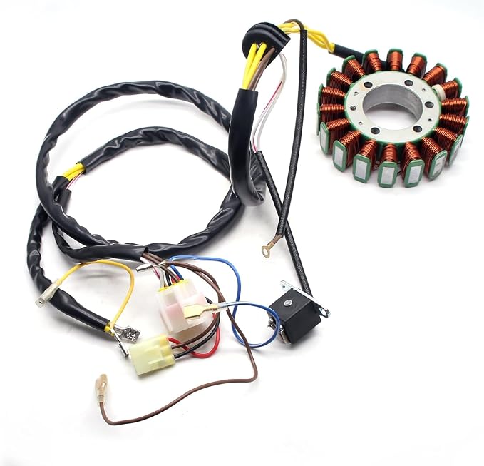 MZS ATV Stator, OEM 3089249 3089546 3089965 3089403 UTV Magneto Stator Coil Compatible with Sportsman 400 450 04-07 / Sportsman 500 04-09 12-13 / Scrambler 500 04-12 / Ranger 400 10-14 / ATP 500 05