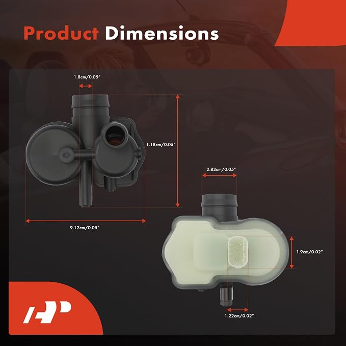 A-Premium EVAP System Vapor Leak Detection Pump Compatible with BMW 3 Series, 5 Series, 7 Series, M Series & Volkswagen Jetta, Passat, Beetle & Mazda 3 & Hyundai Accent & Audi & Volvo & Land Rover