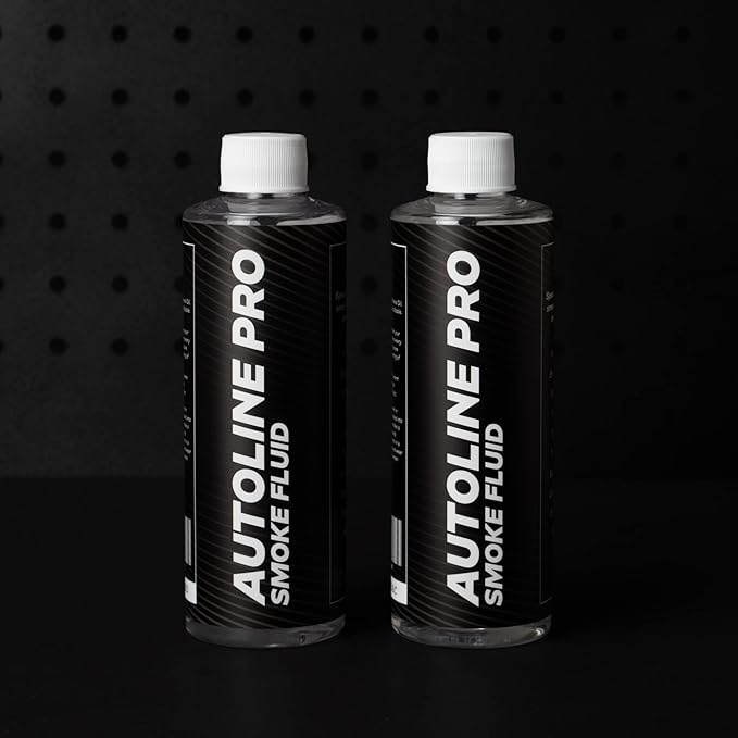 AutoLine Pro Best Ranked Smoke Fluid Solution for Automotive Smoke Machines, 2-Pack 16oz Total (EVAP, Vacuum, and More) [Not for Ventus]