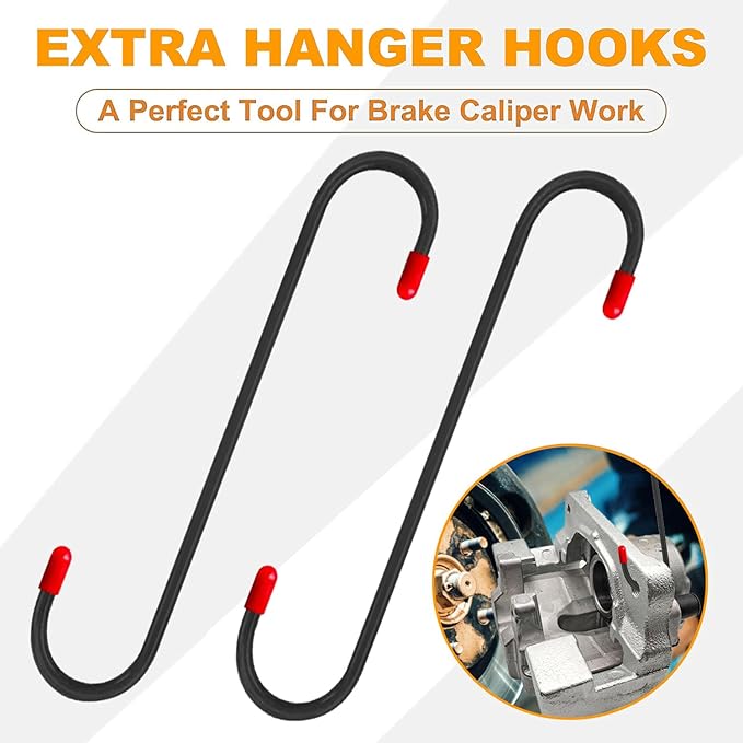Brake Tools, Brake Caliper Compression Tool, 4 in 1 Universal Disc Brake Caliper Tool, 4-in-1 Universal 360° Ratcheting System with 2 Hooks for Single/Twin/Quad Calipers, Blue