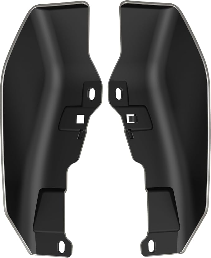 Color - Matched Mid Frame Air Deflectors Heat Shield, Perfectly Fit for Harley Touring Models 2009-2026 Pewter Pearl