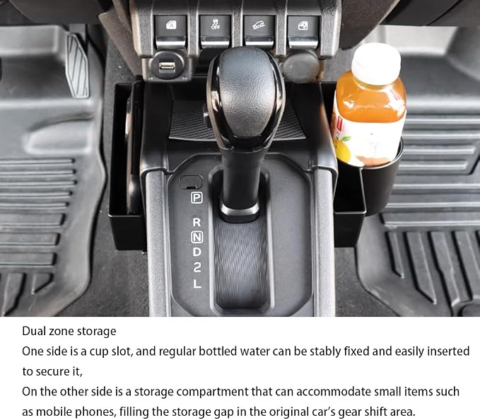 3PCS ABS Central Control Gear Side Storage Box for Suzuki Jimny 2-Door 3-Door 4-Door 5-Door 2019-2026 Gear Shift Organizer Tray Center Console Armrest Storage Box
