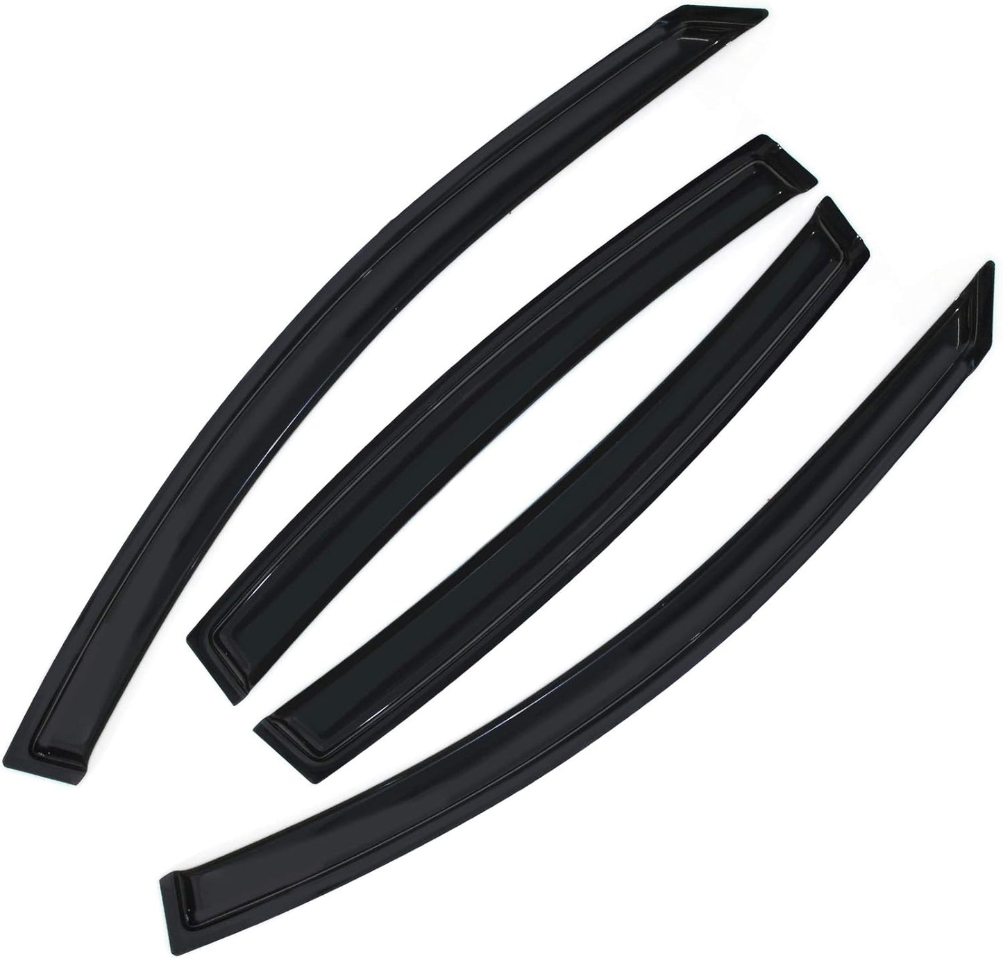 Smoke Sun/Rain Guards Window Visors Compatible with Maxima 2004-2008 Wind Deflector 4pcs 94017