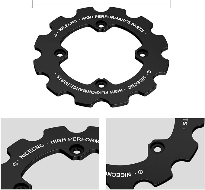 NICECNC Black ATV Chain Guard Compatible with Yamaha Raptor 700R YFM700R 2012-2026, Raptor 700 YFM700 2013-2026, Raptor 700 YFM700 2006-2011, Accessories