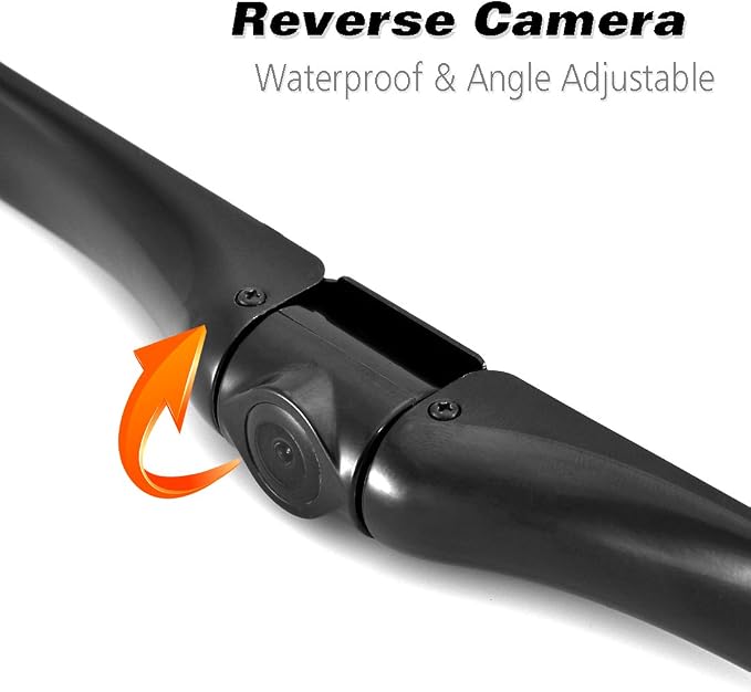 Pyle Upgraded Backup Camera Vehicle Mount, Dash Cam Waterproof, Parking Sensor, Reverse Parking Camera, 4.3'' LCD Panel, Angle Adjustable, Distance Scale Lines, Night Vision Cam, DC12V/RCA