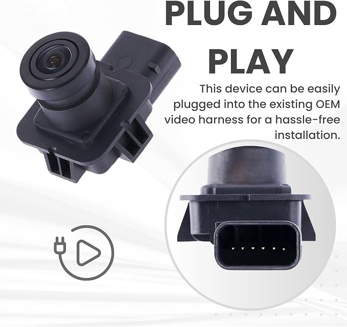Backup Camera Replaces for 2015-2019 Ford Transit Passenger Van/Cargo Van OE Part # CK4Z-19G490-A, CK4T-19G490-AB