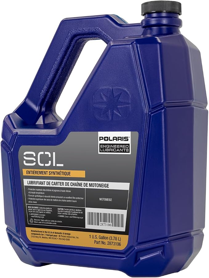 Polaris 2873106 SCL Full Synthetic Snowmobile Chaincase Lubricant 1 Gallon