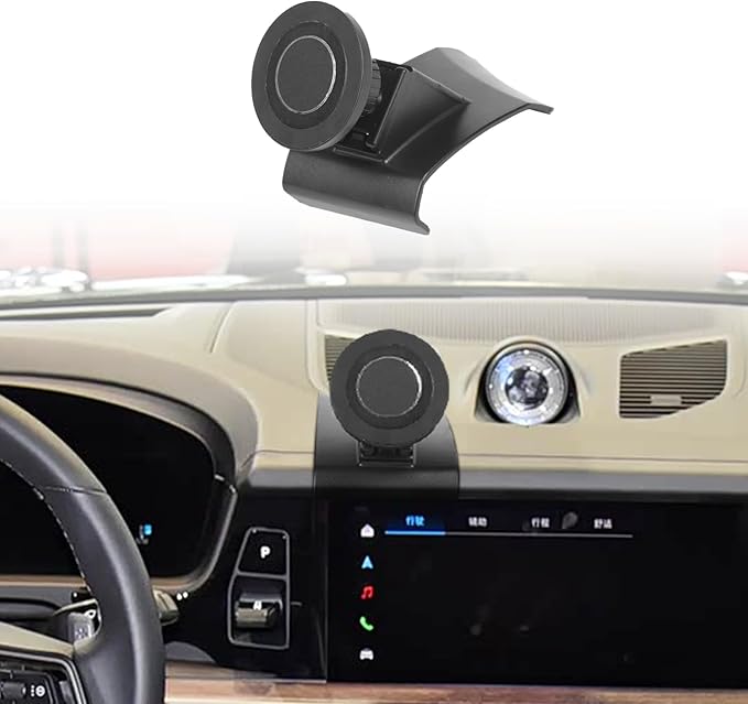 TOYCIDFG Magnetic Phone Holder Compatible with Porsche Cayenne 2024-2026, Center Console Attached Phone Mounted Accessories