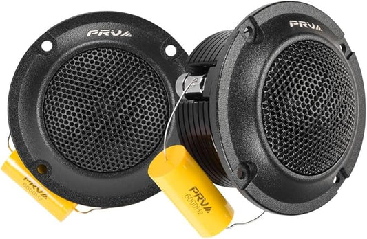 PRV Audio Bullet Super Tweeters Neodymium, 3 Inch PRV Tweeter Black TW400Ti-Nd-4 Slim 240 Watts 4 Ohm, Easy to Mount, 3 Inch Speaker Replacement (2 Tweeters)