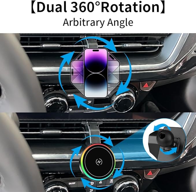 Car Magnetic Phone Mount for Chevrolet Chevy Trax 2024 2025 2026 Auto Interior Accessories Best Cellphone Holder Fast 15W Wireless Charger Cell Phones Charging Screen Stand Accessory