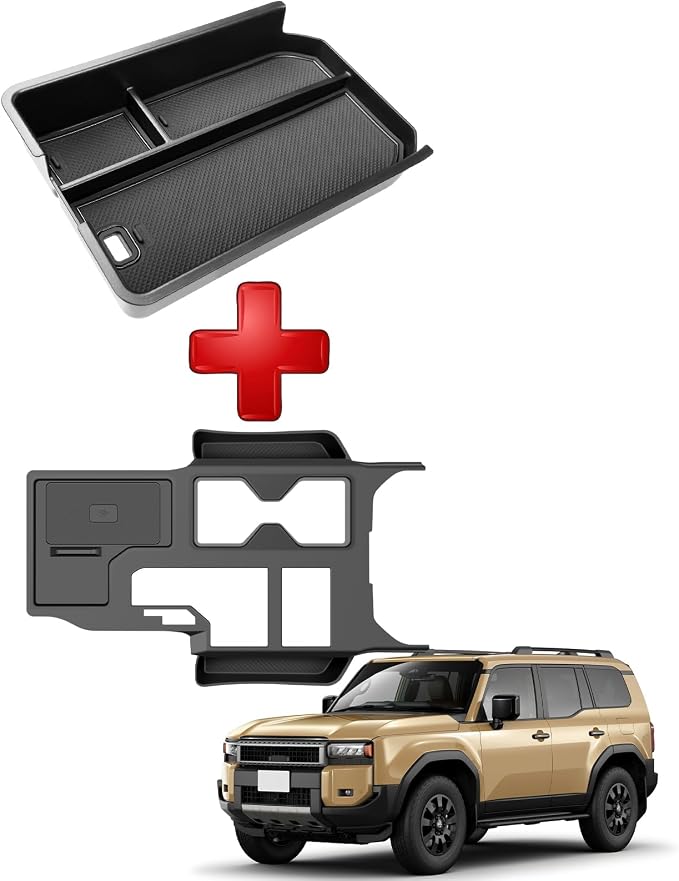 Center Console Organizer Compatible with 2024 2025 Toyota Land Cruiser Prado 250 J250 LC250 1958 Accessories