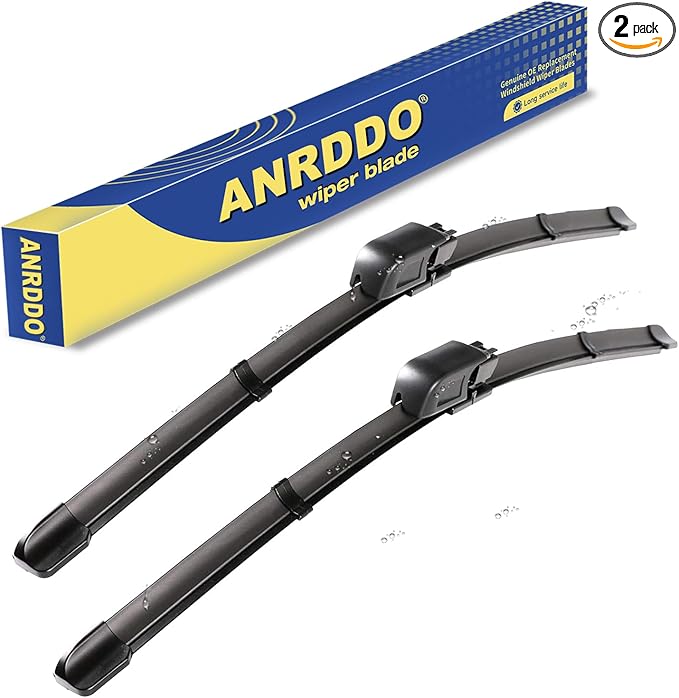 ANRDDO Wipers Replacement For MBZ C CLK Class CLK320 CLK500 CLK55 C230 C240 C280 C350 2003-2009 A8 S8 Original Equipment Replacement Windshield Wiper Blades Set 22"+22"(Set of 2) Pinch Tab