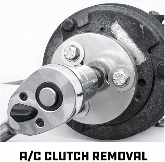 Powerbuilt A/C Air Conditioning Clutch Removal and Installation Tool Kit for Automotive Car Repair - 648747