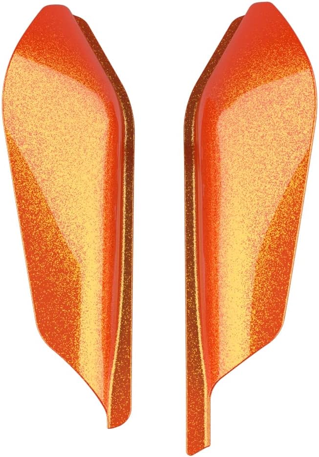 Advanblack 2024 RG Mid Frame Air Deflectors Compatible for Harley Touring Street Glide, Road King, Electra Glide, 2009-2025(Tequila Sunrise)