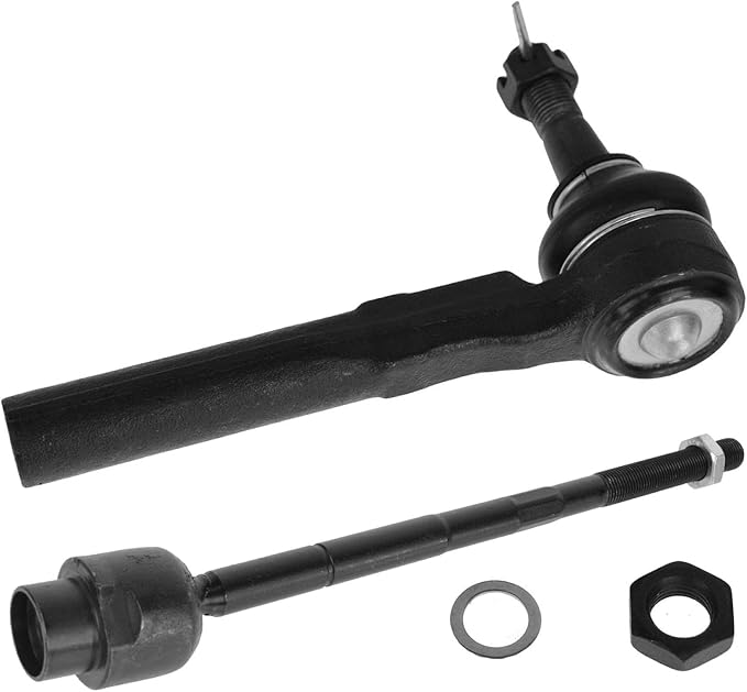 TRQ Front Inner and Outer Tie Rod Set 2 Piece Compatible with 2004-05 Chevrolet Classic 97-03 Malibu 99-04 Oldsmobile Alero 97-99 Cutlass 99-05 Pontiac Grand Am