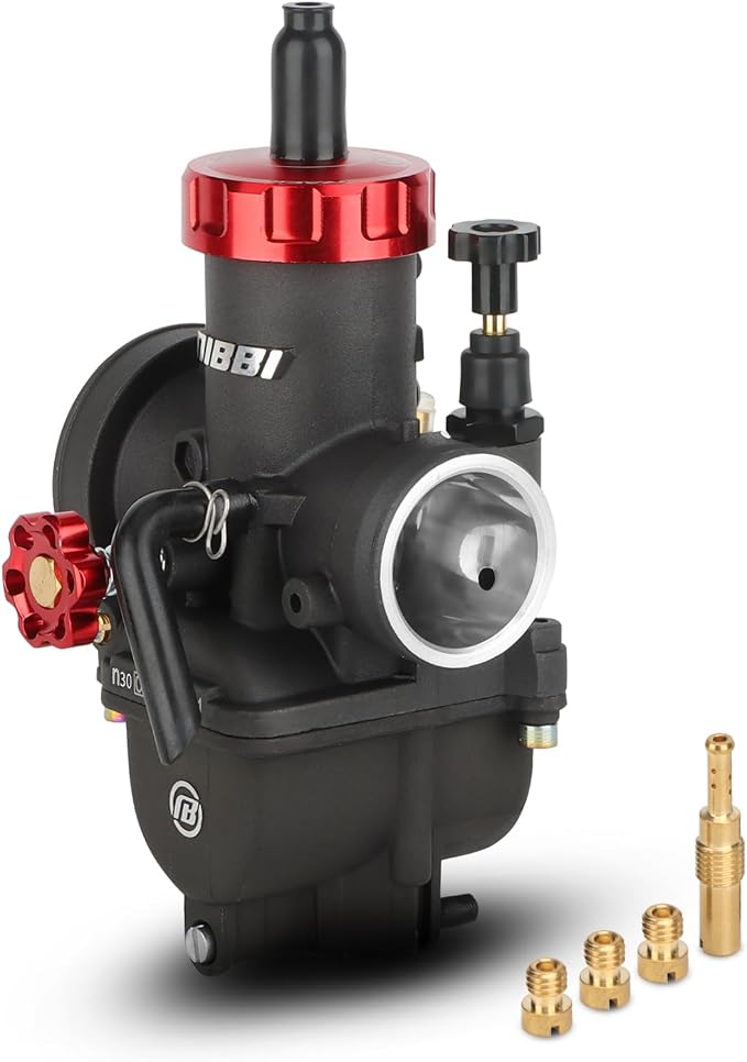 NIBBI Carburetor PE30 30mm Carburetor fit 250cc 300cc Motorcycle Engine with Carb Jets - For Dirt Pit Bike Mini Bike Motocross GY6