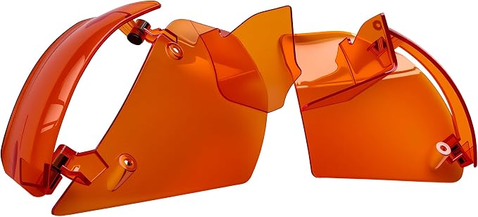 Side Wings Wind Air Deflector Fairing Fit for Harley 2024-2026 CVO Road Glide ST FLTRXSTSE 2024-2026 Road Glide FLTRX 2023-2025 CVO Road Glide FLTRXSE (Orange)
