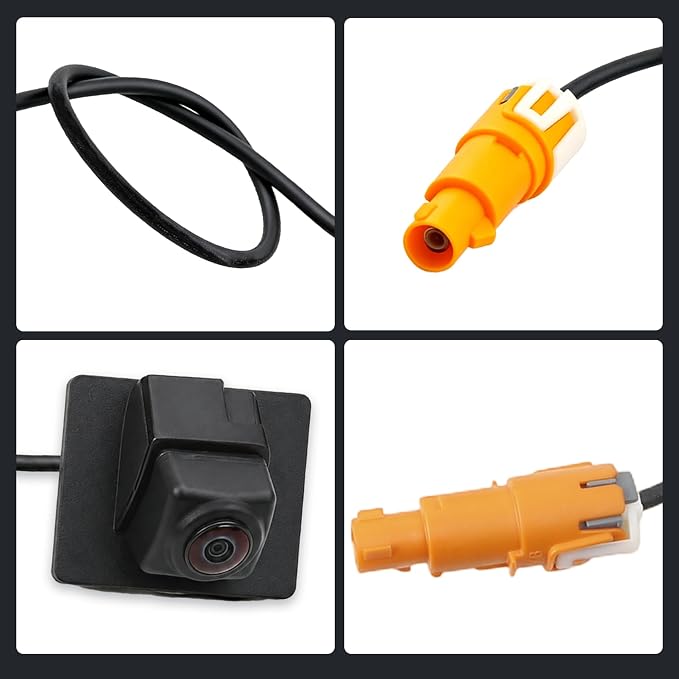 Backup Camera Compatible with Chevy Malibu 2023 2024 1.5L 4Cyl, Rear Camera Reverse Parking Assist Installation Monitor Systems (Camera with Bracket)