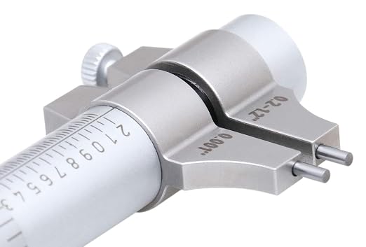Accusize Industrial Tools Inside Micrometer, 0.2-1.2", EG00-3221 | Range: 0.2-1.2", Graduation: 0.001", Accuracy: 0.00028", Resolution: 0.0001", Satin Chrome Finish