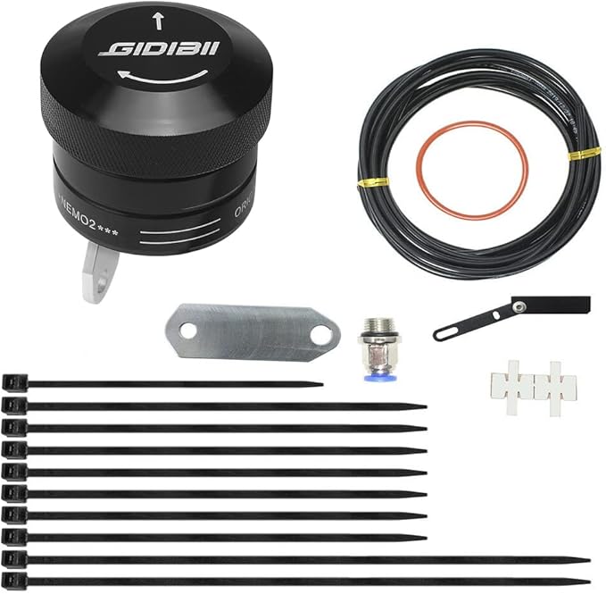 Universal Motorcycle Chain Oiler Lubricator Oiler Auto Hand Control Motorbike Oil Cup Part (Black)
