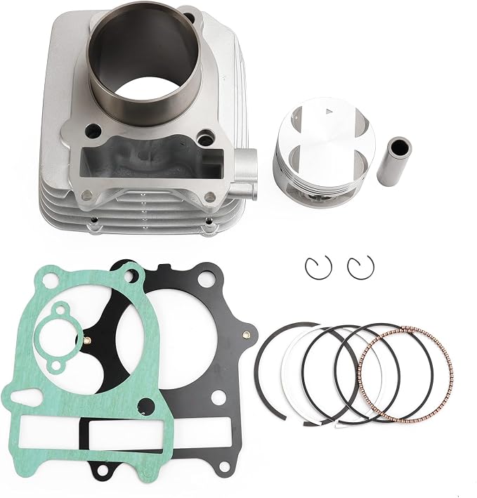 72mm Cylinder Piston Gasket Kit For Suzuki GN250 GN250E DR250 DR250S GZ250 TU250 for Suzuki GN250 1982-2001 for Suzuki GZ250 Marauder 1999-2011 11210-38204-0F0 11241-38301
